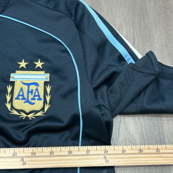 Adidas Argentina 2007/09 Navy Blue Away Soccer Football ClimaCool Jersey Size L? - Picture 5 of 11